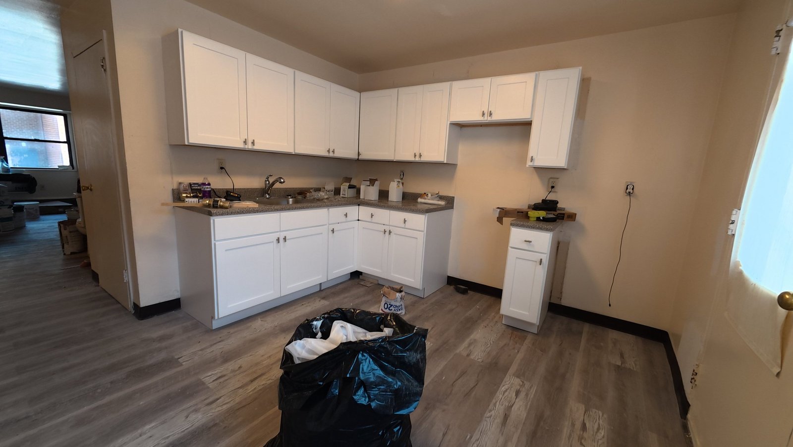 Kitchen renovation in progress